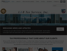 Tablet Screenshot of lbtaxservice.com